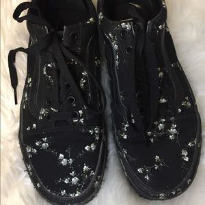 midnight floral size 7 vans